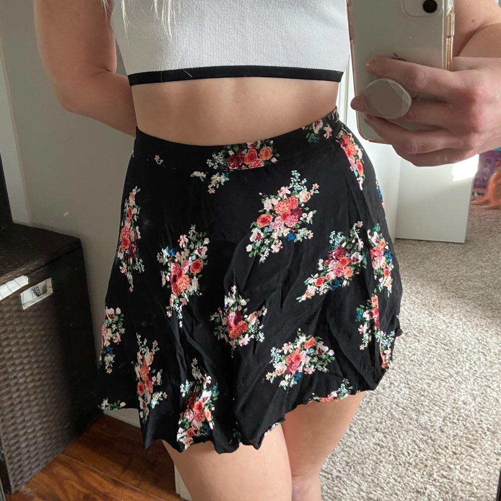 Forever 21 Floral Mini Skirt